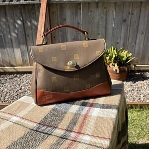 Vintage Jacques Esterel Paris Top Handle Bag – Brown Monogram – Made in France